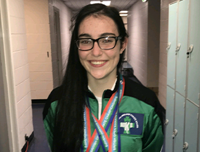 Rioghnach McGuigan with karate medals